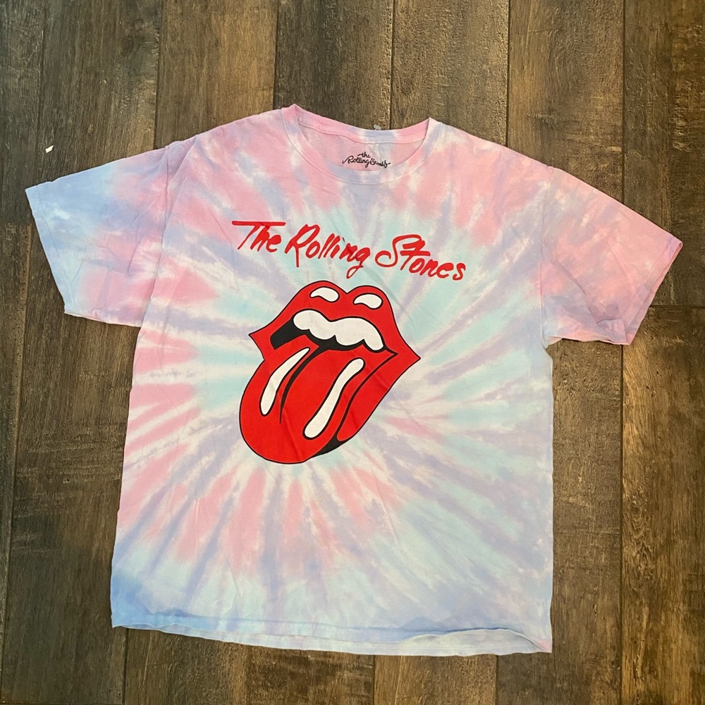 Rolling Stones tie dye t-shirt